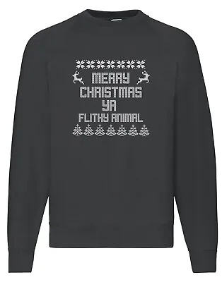 Buy Merry Christmas Ya Filthy Animal Christmas Printed Jumper Sweatshirt Xmas • 16.99£