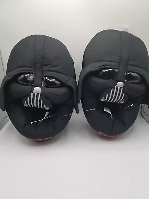 Buy Disney Star Wars Darth Vader  Slippers Slip-On House Shoes Childrens Size M 13-1 • 8.02£