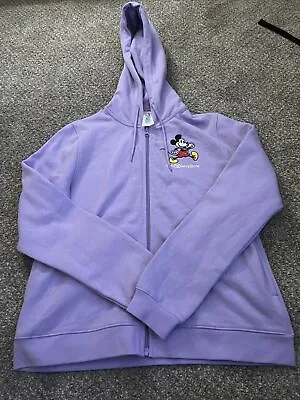 Buy Disney Mickey Purple Zip Up Hoodie Walt Disney World Size M • 48.20£