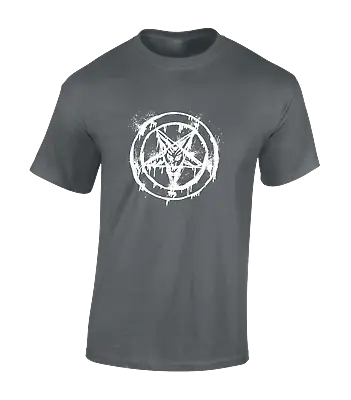 Buy Dripping Pentagram Mens T Shirt Devil Demon Design Oiuja Board Rock Metal Top • 7.99£