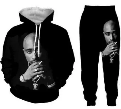 Buy Star Tupac 2pac 3D Print Women/Men's Fashion Hoodies Sweatshirt+Pants Sport Suit • 16.79£