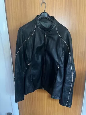 Buy Prada Men Biker Style Leather Jacket • 250£