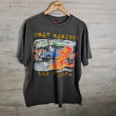 Buy Rage Against The Machine Band Tee  Single Stitch T-Shirt Reprint • 45£