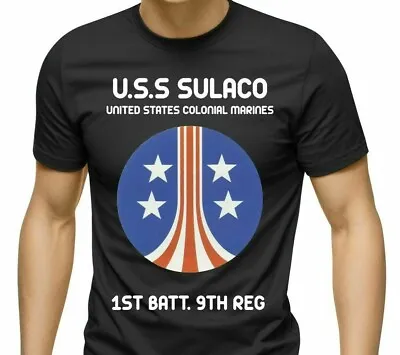 Buy Aliens Movie T-shirt Uss Sulaco Marine Ripley Space Scream Fight Colonial Retro • 9.99£