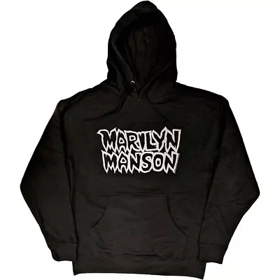 Buy Marilyn Manson 'Classic Logo' Pullover Hoodie - NEW OFFICIAL • 29.99£