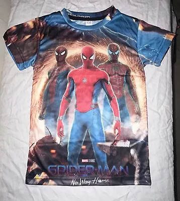 Buy NEW!  Boys SPIDERMAN No Way Home Super Silky T-shirt - Size 9-10 -Design On Back • 6.58£