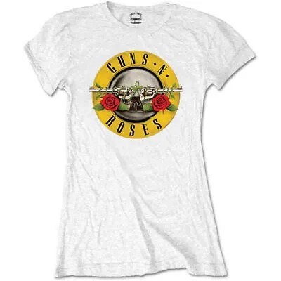 Buy Guns N' Roses Classic Logo Short Sleeve Tee White New • 17.10£