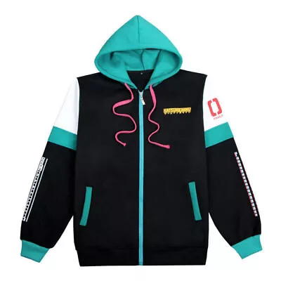 Buy 2024 New Anime Miku Costume Coat Jacket Full-Zip Hoodie Sweatshirt Jumper Top • 7.50£