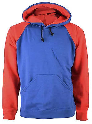 Buy Red And Blue Pullover Hood Superman Style Hooded Sweatshirt Hoodie Size Medium • 7£