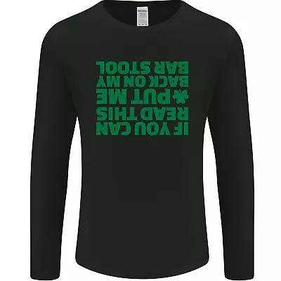Buy Back On My Bar Stool St Patricks Day Mens Long Sleeve T-Shirt • 11.99£