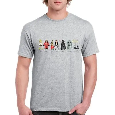 Buy Doodle Series Galaxy Family Tee Mens Crew Neck Short Sleeve T-Shirt Top • 14.95£