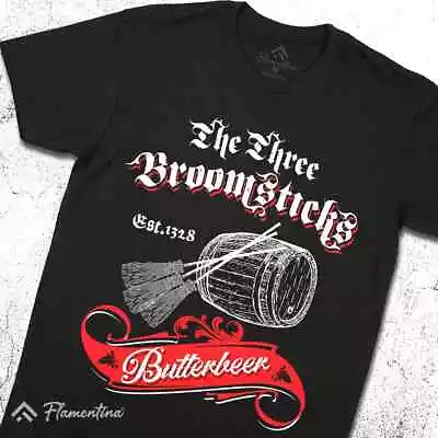 Buy Three Broomsticks T-Shirt Drinks Pewter Tankard Pub Inn Butterbeer Beverage D327 • 13.99£