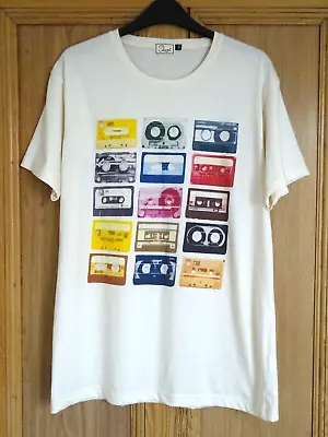Buy Retro Cassette Tapes T-shirt Medium, Cream, Mens Fashion, Vintage Music 80s 90s • 19.99£