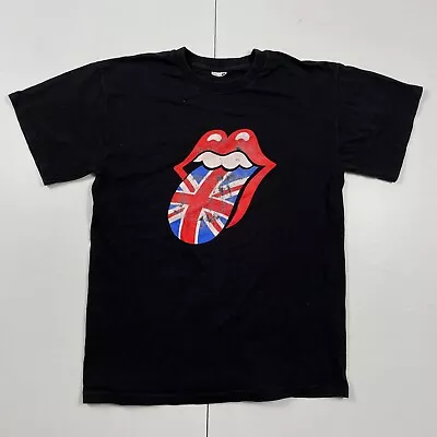 Buy The Rolling Stones T-Shirt Medium Black Mens Round Neck Short Sleeve Band Rock • 4.40£
