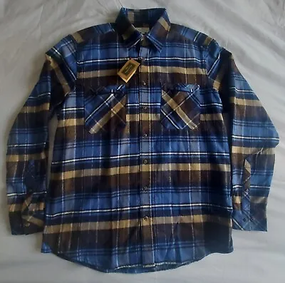 Buy Hoggs Of Fife Shirt Countrysport Luxury Mens Flannel Cotton Size Large BNWT • 29.99£
