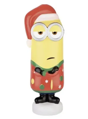 Buy Despicable Me Minions Kevin In Ugly Sweater & Santa Hat 23” Christmas Blow Mold • 84.58£