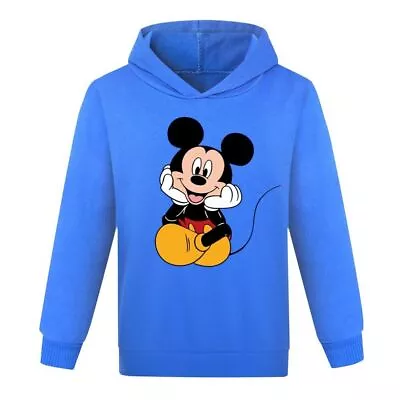 Buy Kids Boys Girls Micky Mouse Hoodie Sweatshirt Casual Hooded Jumper Pullover UK • 8.49£