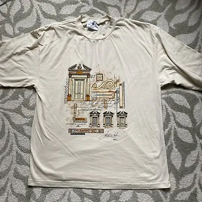 Buy The National Trust White Cream Print One Size Cotton T Shirt | Made In England • 9.95£
