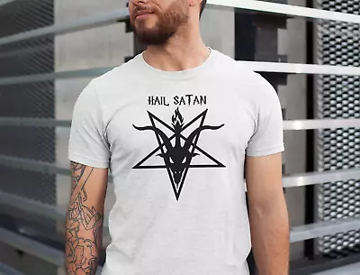 Buy T Shirt -hail Satan - Funny Rude Etc • 11.45£