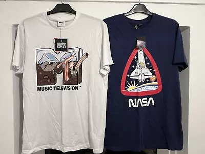 Buy 1 X MTV & 1 X NASA T Shirts. New With Tags. Size Large • 7.99£