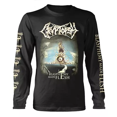 Buy CRYPTOPSY - BLASPHEMY MADE FLESH BLACK Long Sleeve Shirt Medium • 30.98£