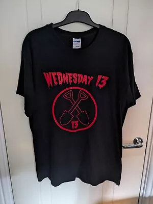 Buy Wednesday 13 UK Tour T-Shirt In Black Size Large • 8£