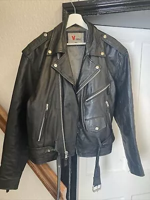 Buy Black Biker Jacket Men’s Size L • 40£