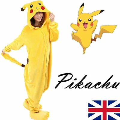 Buy Boys Girl Animal Pyjamas Pikachu Onesie11 Kids Cartoon Charmander Costume Pyjama • 11.49£