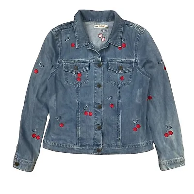 Buy CATH KIDSTON X DISNEY Cherry Denim Jacket Blue Size 10  • 16.96£