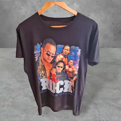 Buy WWE WWF The Rock If You Smell What The Rock Is Cooking T-Shirt Mens L Black • 19.99£