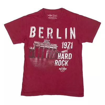 Buy HARD ROCK CAFE Berlin 1971 Mens T-Shirt Red S • 17.99£