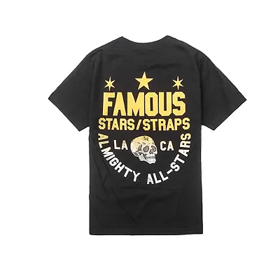 Buy Authentic Famous Stars And Straps Almighty All-Stars Black Tee T-Shirt- CA3 • 12.99£