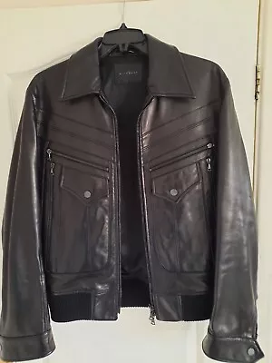 Buy John Richmond Mens Black Leather Biker Jacket. NWOT • 90£