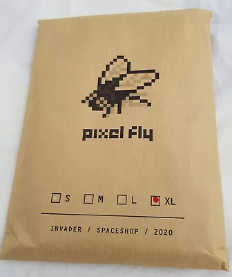 Buy Space Invader Pixel Fly T-shirt Size XL New, In Issue Bag. • 85£