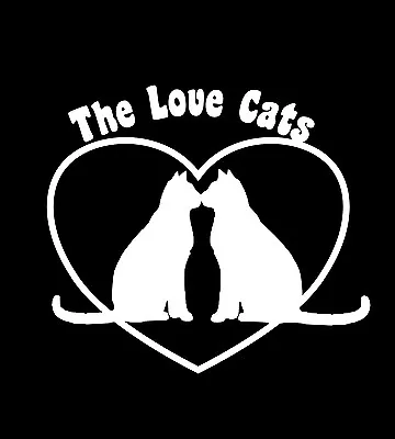 Buy The Cure Inspired T-Shirt Valentine's Day Love Cats Robert Smith Mens & Ladies • 12.95£