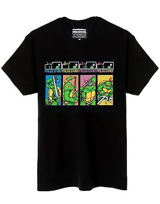 Buy Teenage Mutant Ninja Turtles T-Shirt Mens TMNT Arcade Game Retro Top • 16.95£