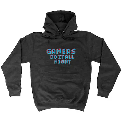 Buy Gamers Do It All Night - Novelty Mens Womens Clothing Funny Gift Hoodies Hoodie • 24.95£