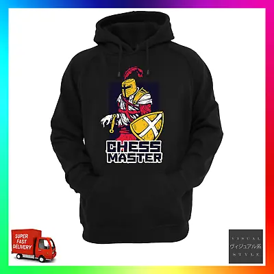 Buy Chess Master Hoodie Hoody Knight Board Game Gaming Retro Cool King Queen Pawn • 24.99£