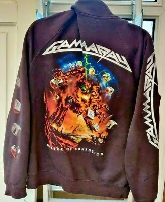 Buy Gamma Ray - Masters Of Confusion Metal Zipper Hoodless Jacket (M Medium) • 39.99£
