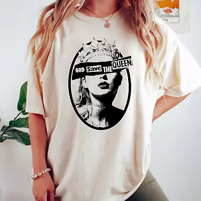 Buy Taylor Swiftie God Save The Queen (Youth + Adult Sizes) Shirt Tour Merch Swift • 20.79£