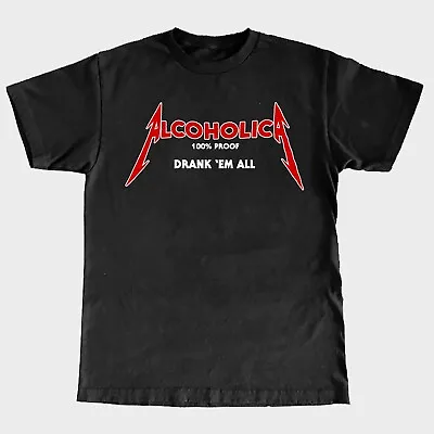 Buy Alcoholica T-Shirt (Kill Em All /Ride The Lightning / Metallica) • 23£