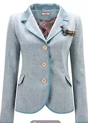 Buy Lovely Joe Browns  Bring On The Summer  Tweed Style Jacket Coat Blazer Size 14 • 28.99£