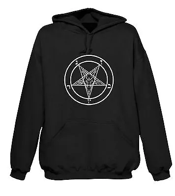 Buy Pentagram Hoodie -  Pagan Crowley Witchcraft Satanic Goth T-Shirt - Sizes S-XXL • 25.95£