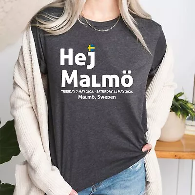 Buy Eurovision Songcontest 2024 Shirt Sweden Malmo Music Festival Gift Tees • 9.99£