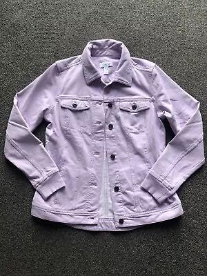 Buy Denim And Co Denim Jacket Women’s Xs Lilac Cotton • 6£