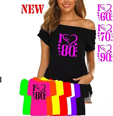 Buy NEW! I LOVE 1990`S.1980`S.1970`S 1960`S SLASH NECK BAGGY XS TO 5X  T Shirt UK • 9.99£