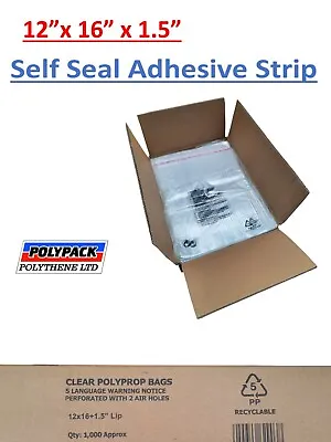 Buy Garment Bags Clear Plastic Self Seal Displaying X50 T-Shirts Craft Packaging • 6.99£