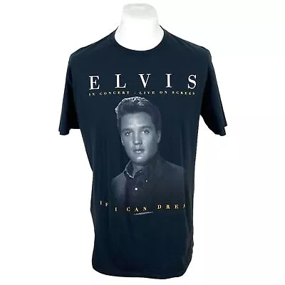 Buy Elvis T Shirt Tour Tee 2016 The King XL Black T Shirt Graphic Music Band T Shirt • 22.50£