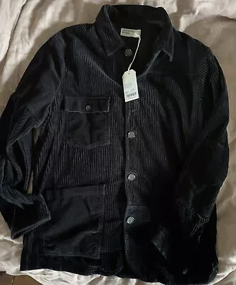 Buy Universal Works Jumbo Cord Black Patched Mill Bakers Jacket XL New With Tags • 95£