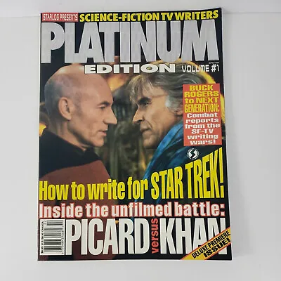 Buy Starlog Platinum Edition Volume 1-1993-Writing For Star Trek, Picard Versus Khan • 7.92£